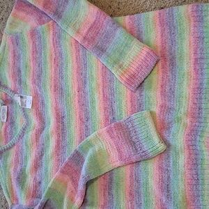Place Pastel Rainbow V-Neck Sweater